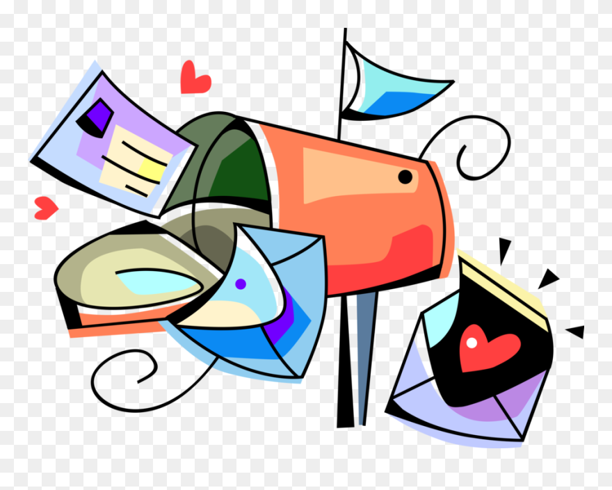Mail Clipart Love Letter - Letter In Envelope Illustration Png Transparent Png