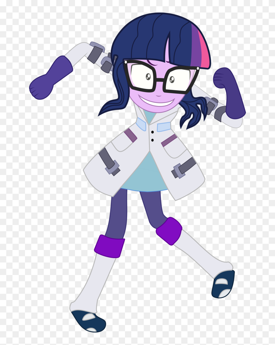Transparent Insane Png - Equestria Girls Sci Twi Cute Clipart