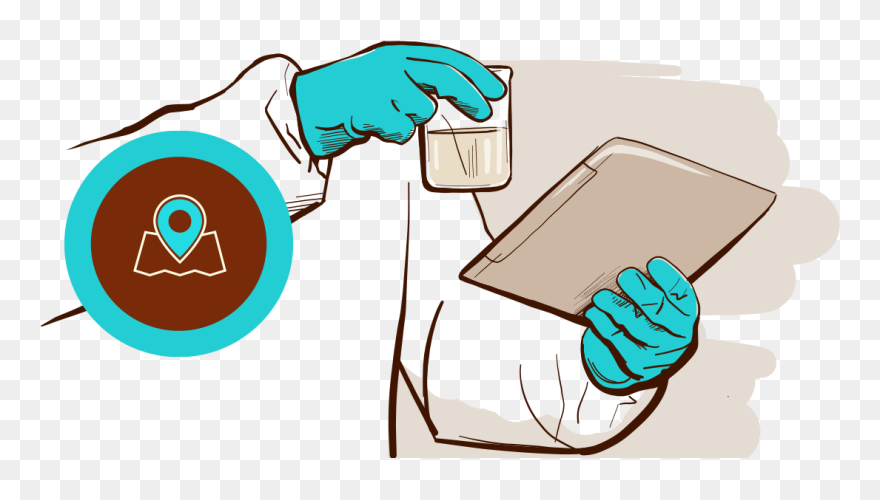 Doctor Testing Contaminant - Health Clipart