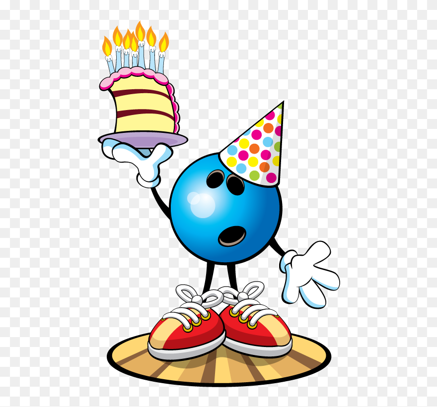 Bowling Birthday Clip Art Free - Png Download