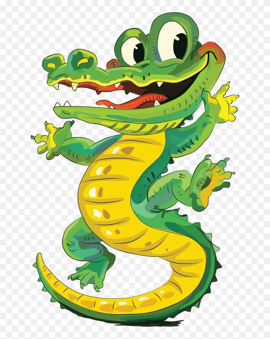 Reptilia Mascot Sir Chomps A Lot - Cartoon Clipart