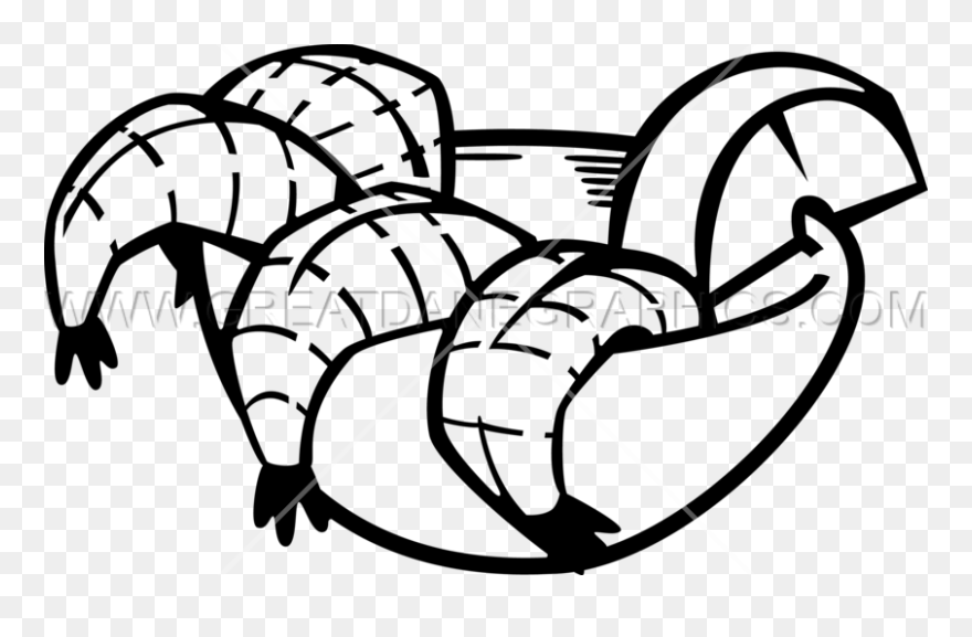 Shrimp Production Ready Artwork - Shrimp Cocktail Clipart Black And White - Png Download