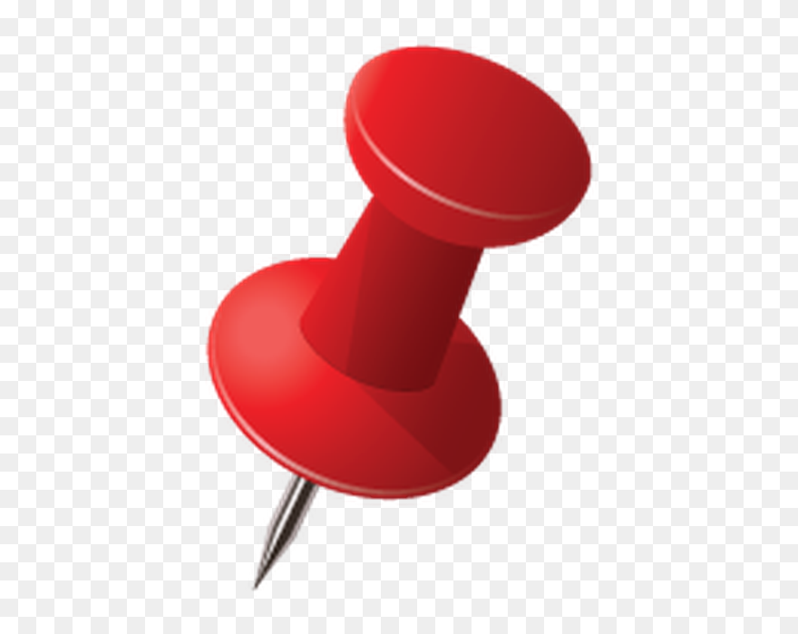 29 Thumb Tack Clipart Transparent Background Free Clip - Transparent Background Red Push Pin - Png Download