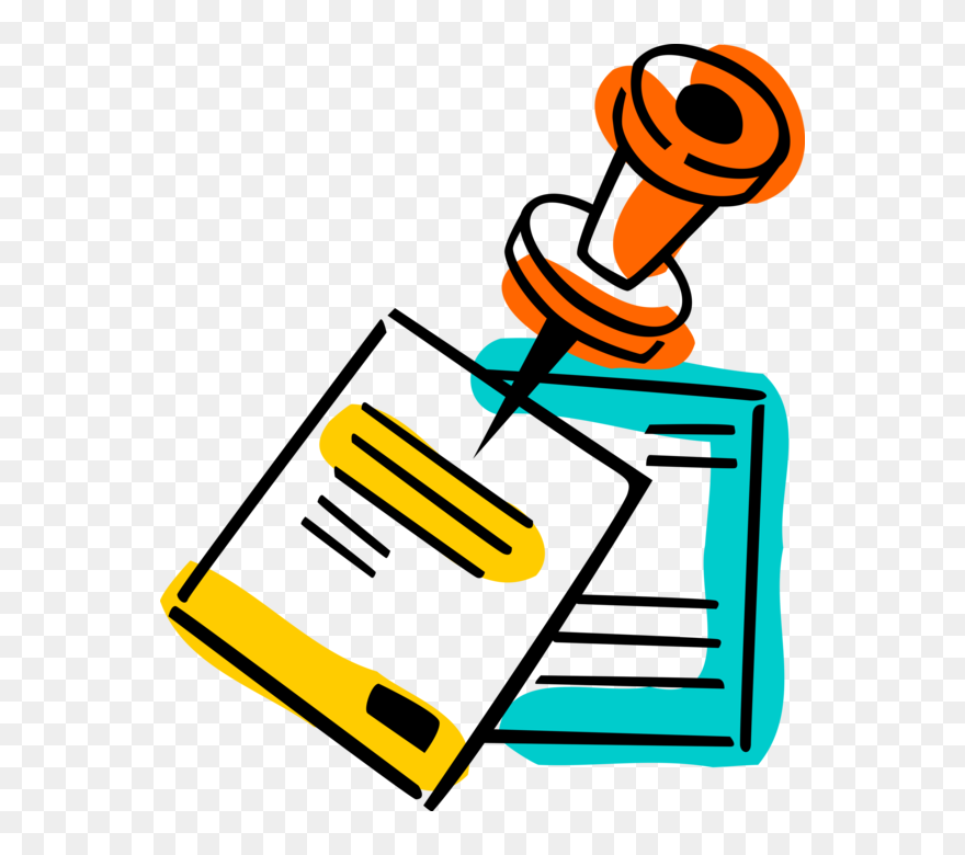 Transparent Thumb Tack Png - Notice Board Clipart