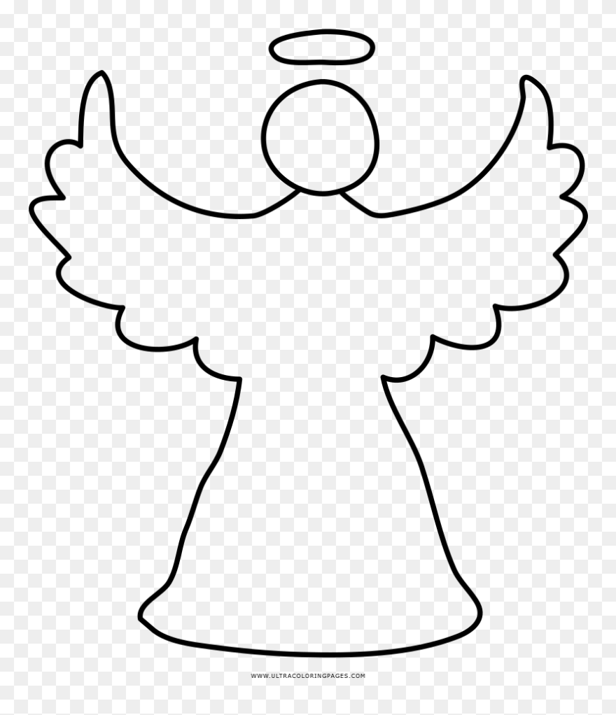 Christmas Angel Coloring Page - Angel Coloring Page Clipart