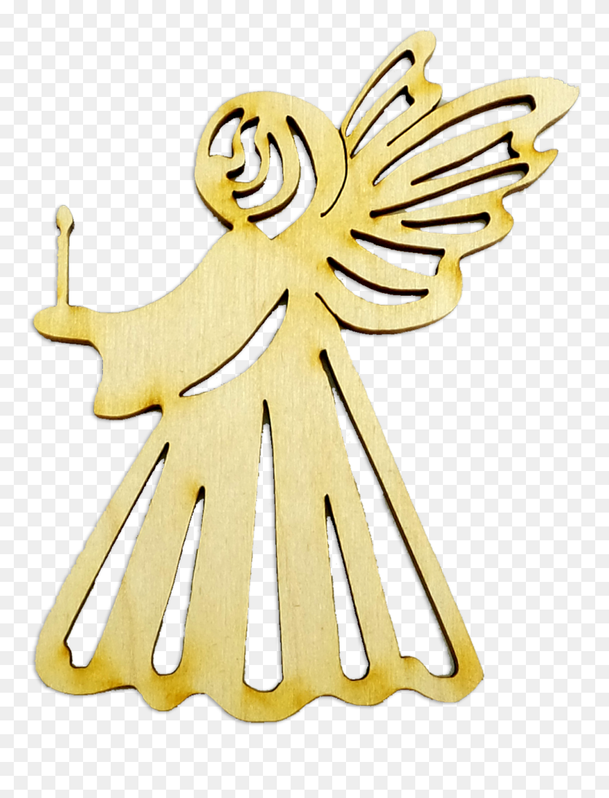 Transparent Christmas Tree Angel Clipart - Clip Art Of Angel Christmas Decorations - Png Download