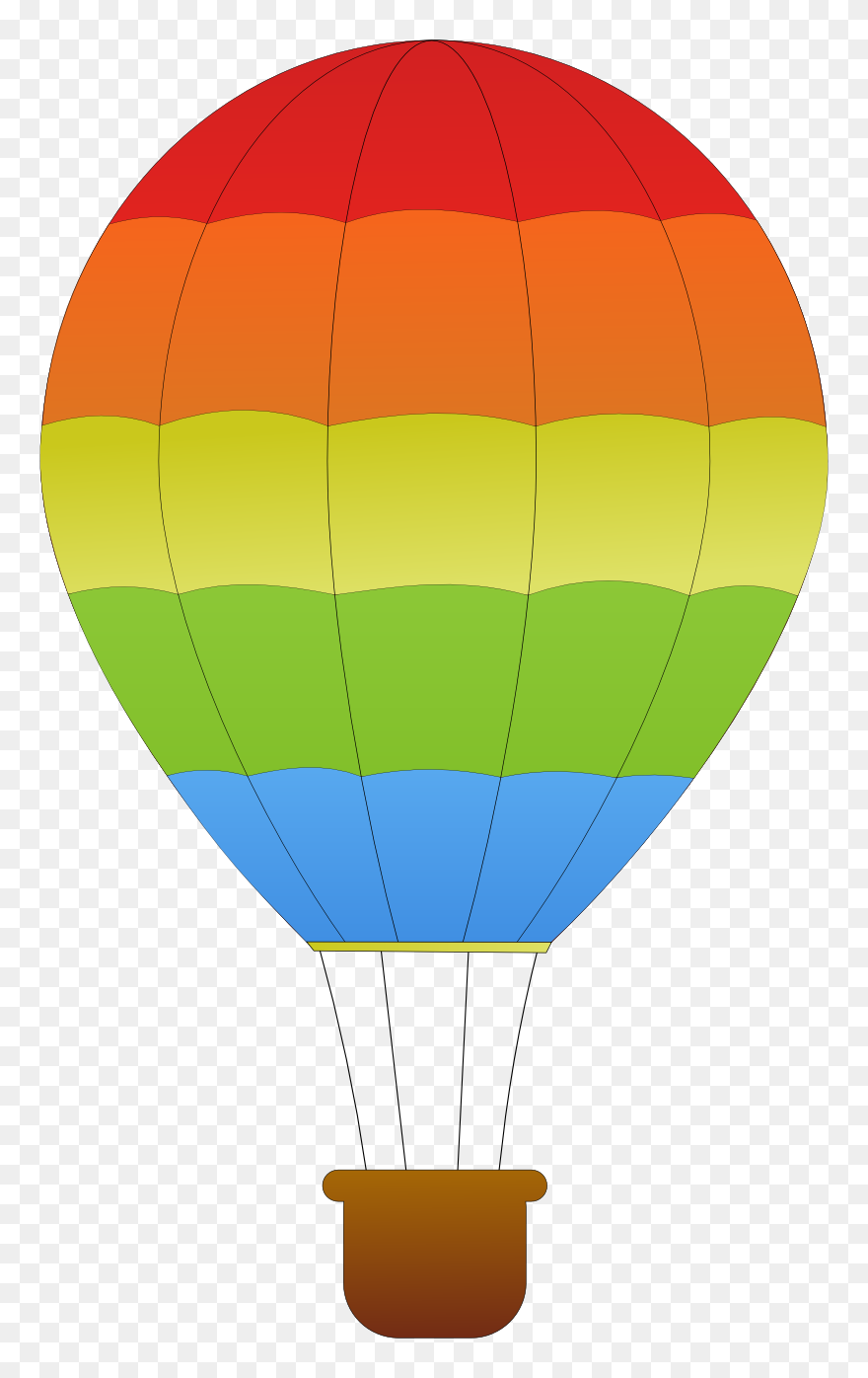 Hot Air Balloon Flight Clip Art - Clipart Hot Air Balloon Basket - Png Download