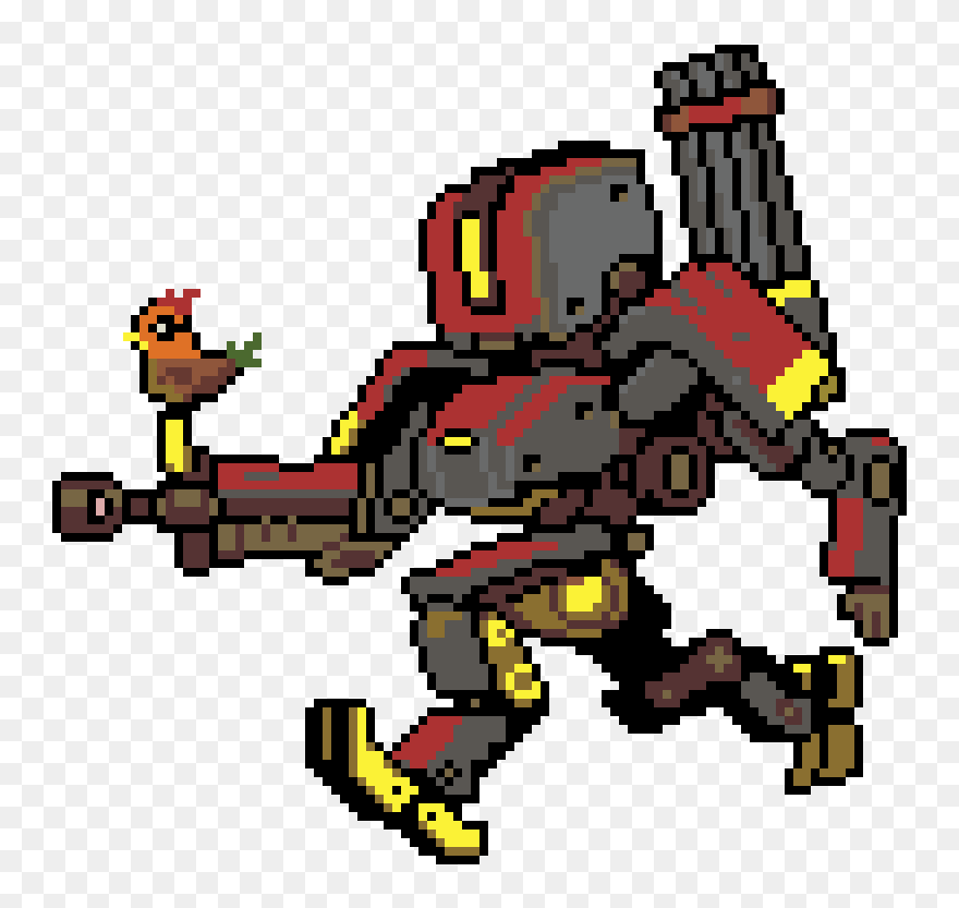 Pixie Engine Logo - Overwatch Bastion Pixel Spray Clipart