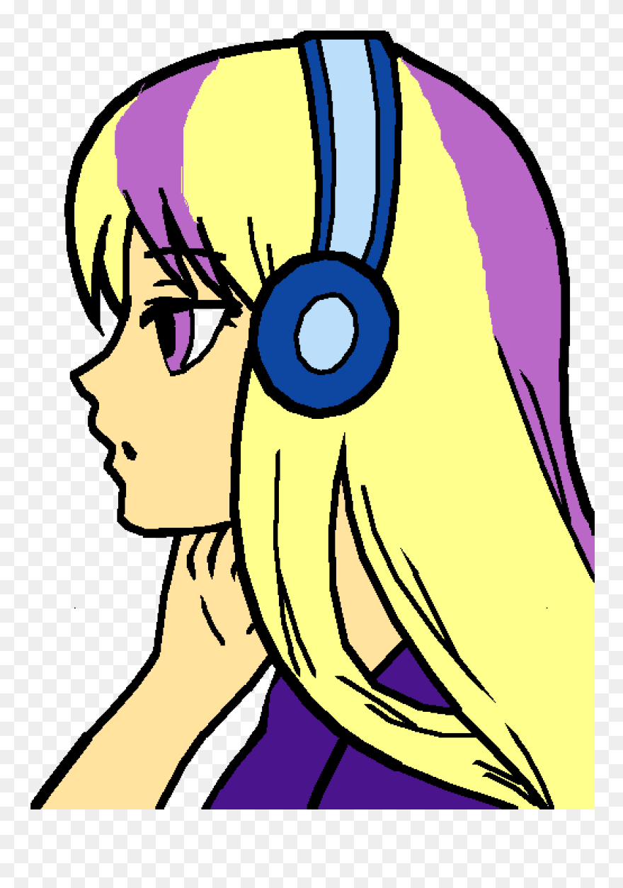 Transparent Anime Face Png - Anime Girl Not Colored Clipart