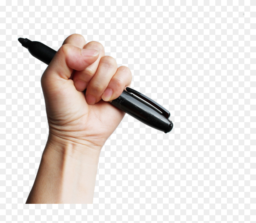 Hand Holding A Pen Png Clipart