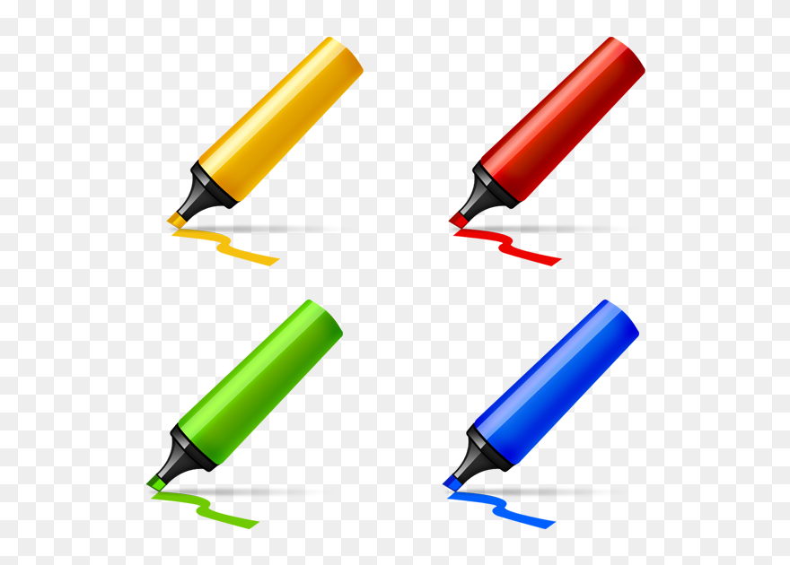 Pen Clipart Marker - Color Marker Pen Icon - Png Download
