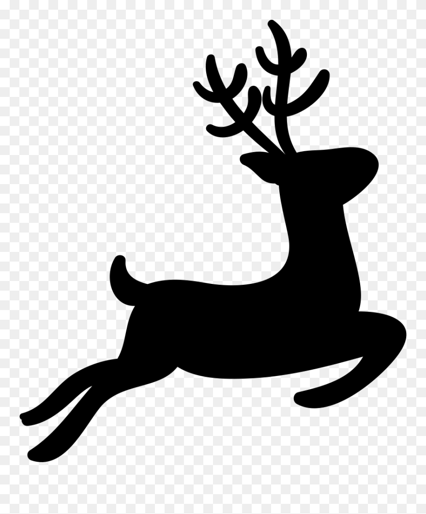 Footprints Clipart Reindeer, Footprints Reindeer Transparent - Reindeer Svg Free - Png Download
