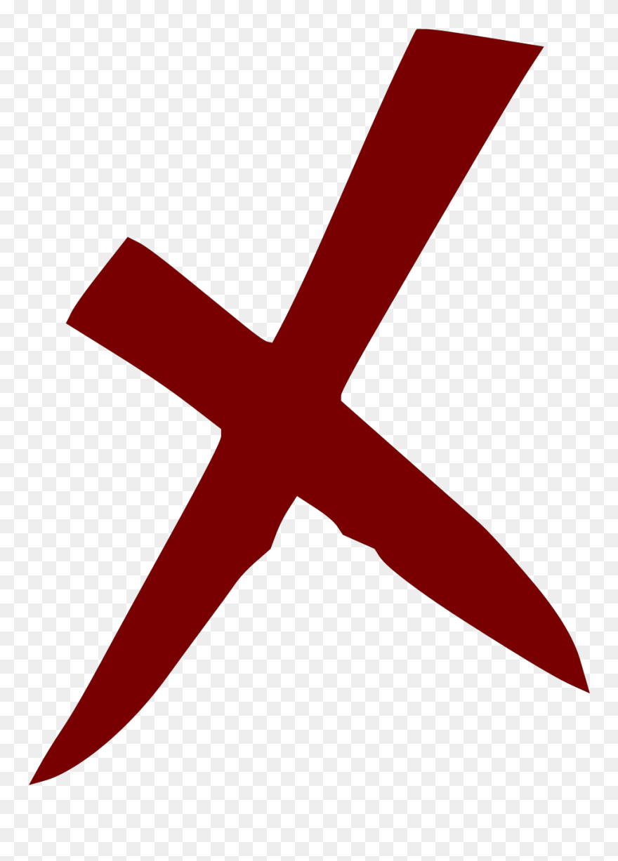 Wrong Cross Clipart