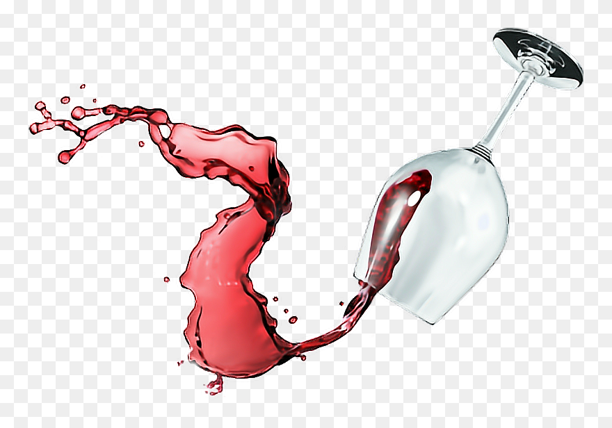 #spilledwine #spilled#wine#glass - Glass Of Wine Falling Clipart