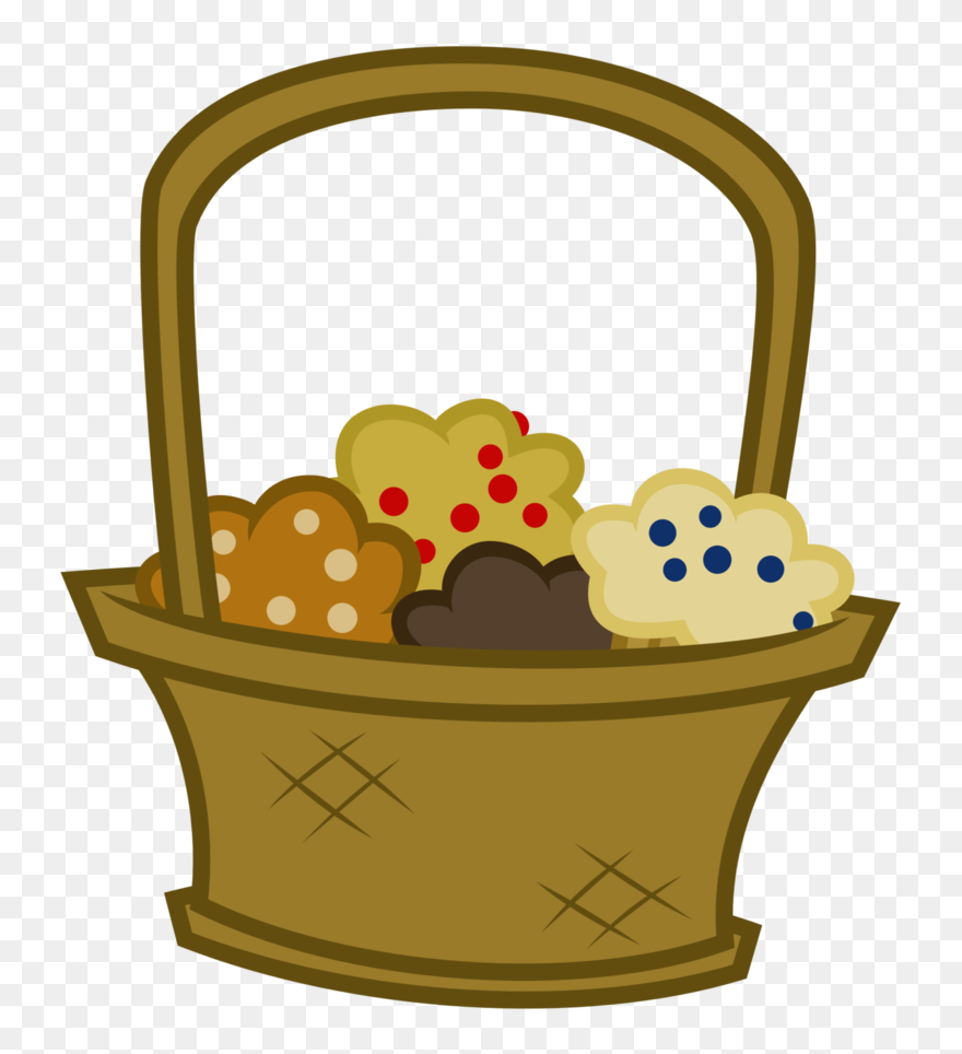 Rolls Clipart Basket Muffin - Muffins In A Basket Clip Art - Png Download