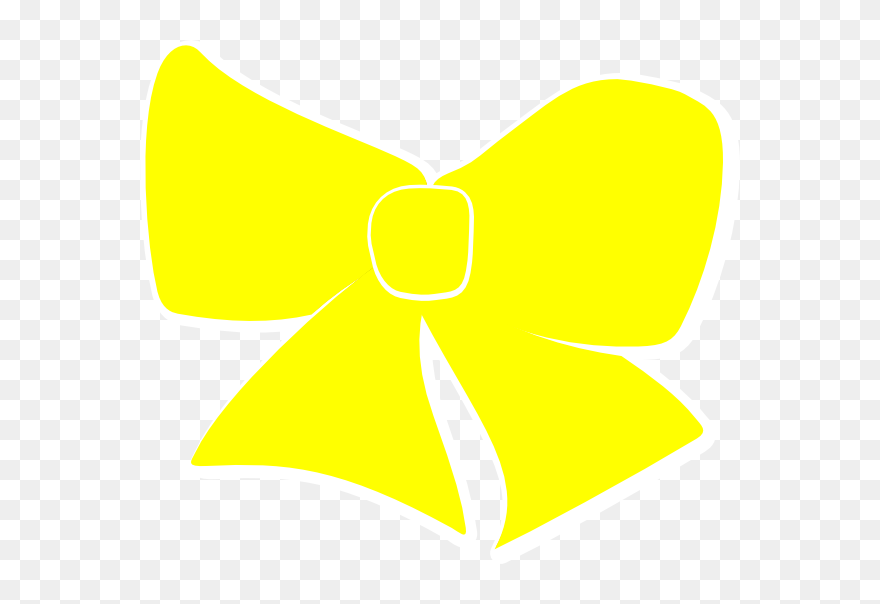 Yellow Hair Bow Svg Clipart