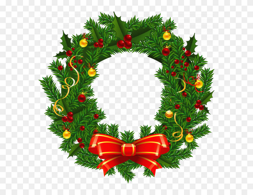Christmas Wreath Clipart Png Transparent Png