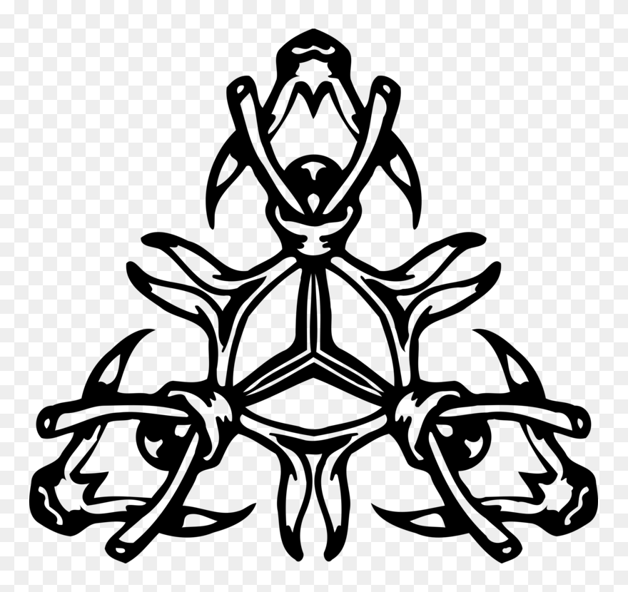 Line Art,plant,symmetry - Arte Simetrias Clipart