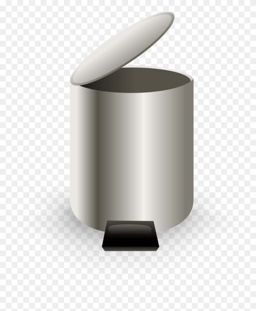 Open Trashcan Clip Art - Png Download