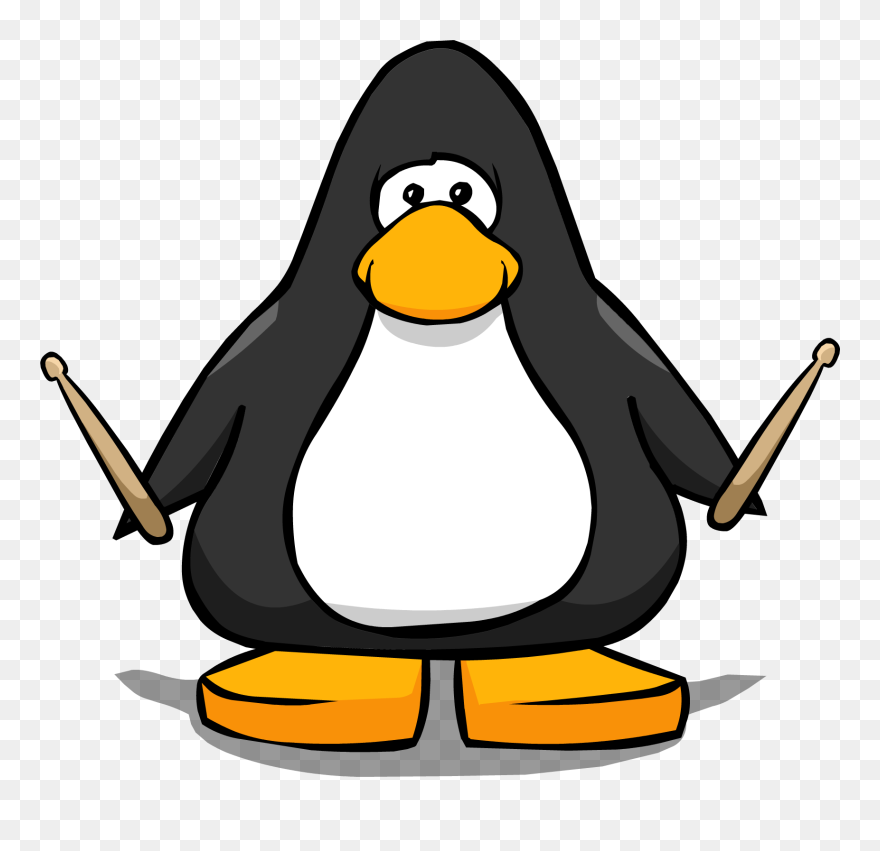 Drum Sticks Clipart Club Penguin - Club Penguin Penguin Colors - Png Download