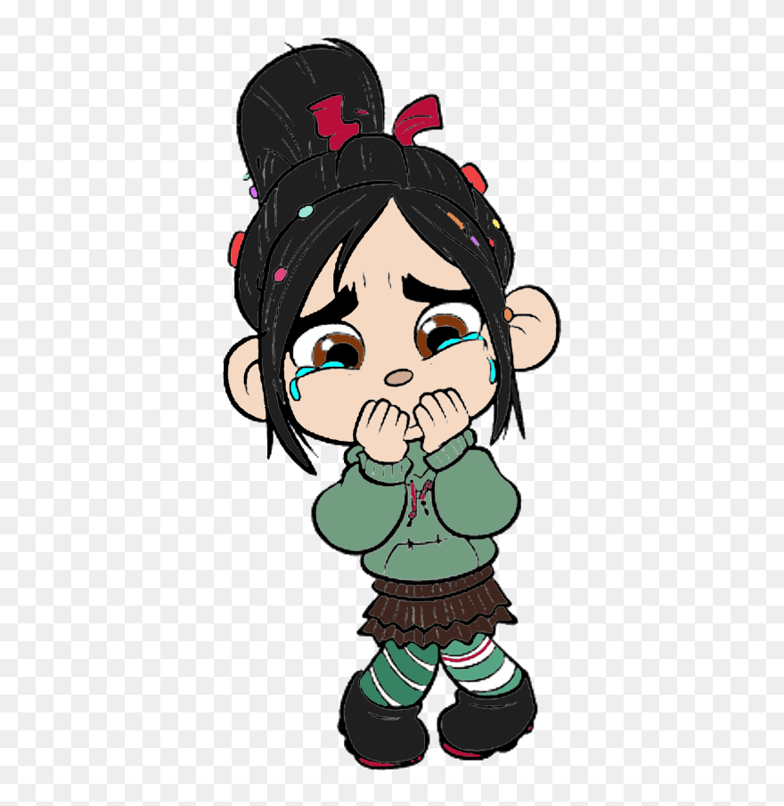 Vanellope Von Schweetz Crying - Wreck It Ralph Vanellope Von Schweetz Crying Clipart