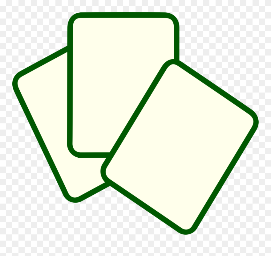 Angle,area,green - Blank Playing Cards Clipart - Png Download