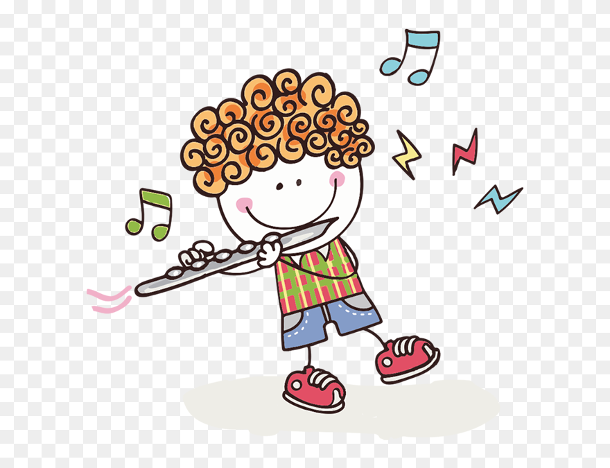 Transparent Flute Clipart - Playing The Flute Clipart - Png Download