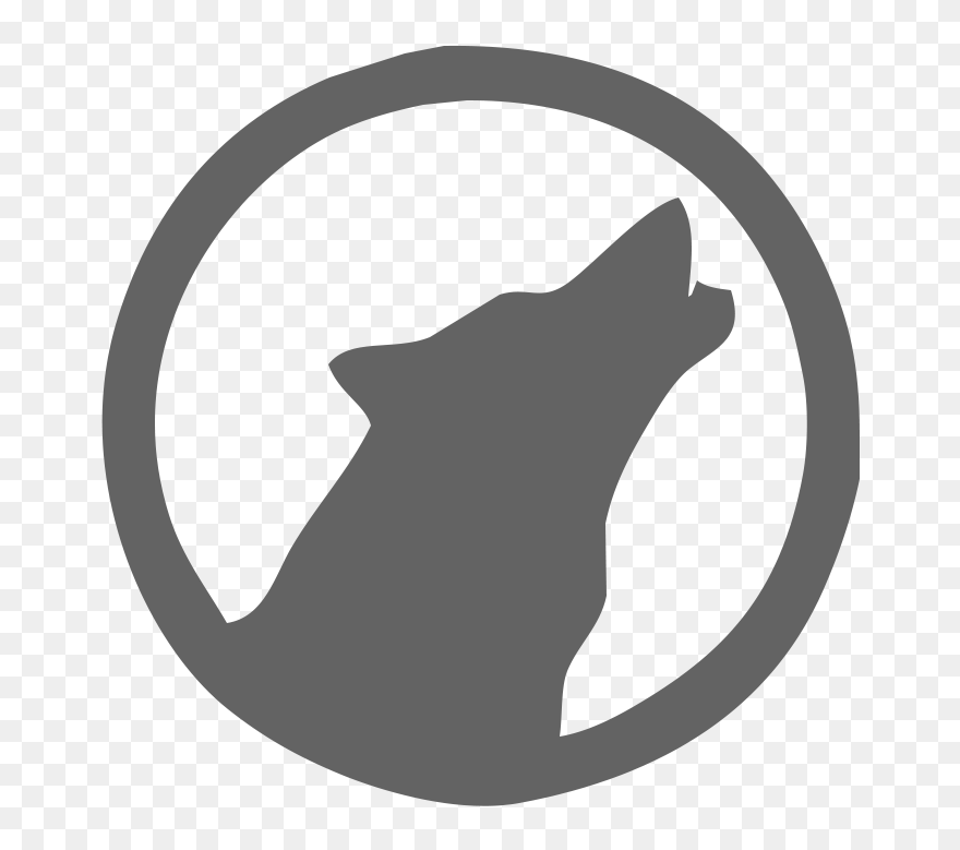 Bulldog Pack Arctic Wolf Lone Wolf Clip Art - Wolf Logo No Background - Png Download