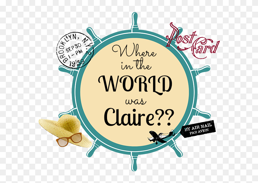 Where In The World Is Claire Logo2 - Pirate Party Photo Booth Clipart