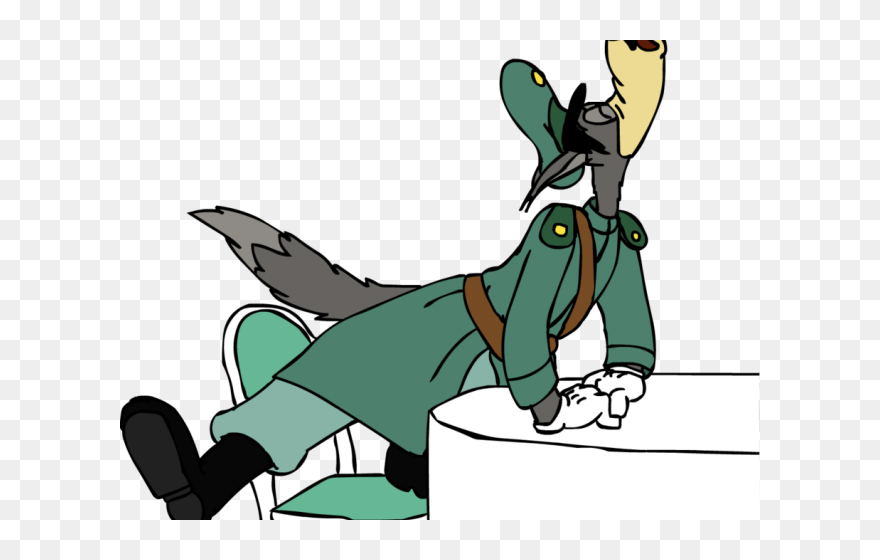 Wolf Howling Cartoon Funny Clipart