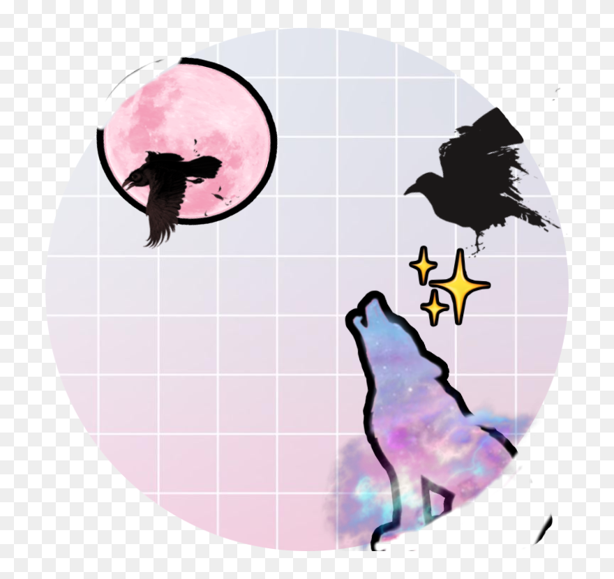 #wolf #howlingwolf #cute #howl #galaxy #random - Illustration Clipart