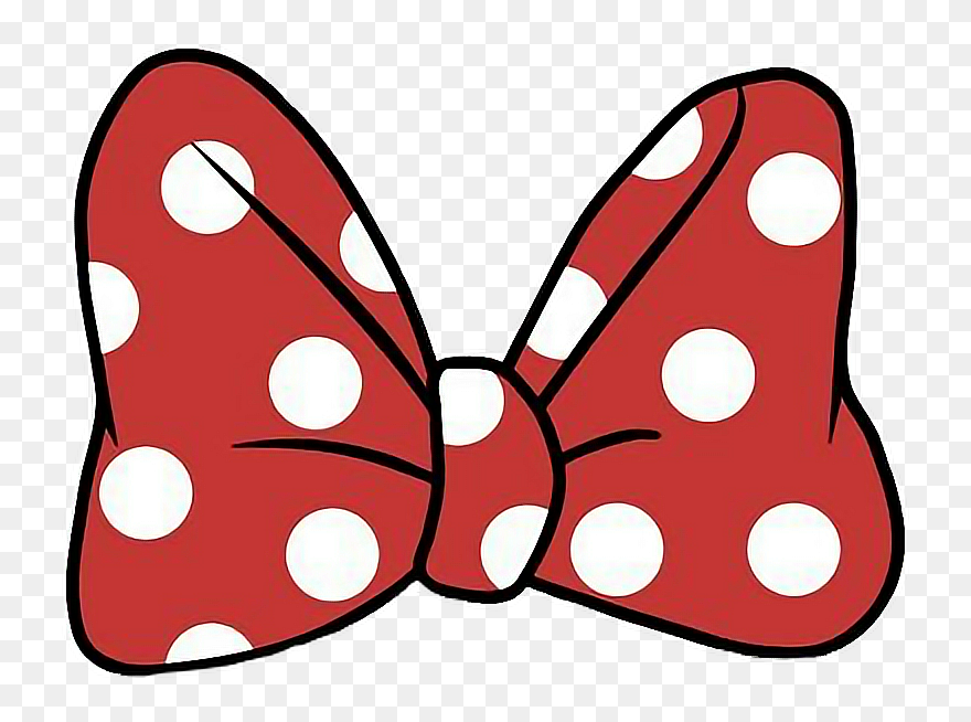 #bow #minniemouse #red #white #head #bynisha #sticker - Minnie Mouse Bow Sticker Clipart