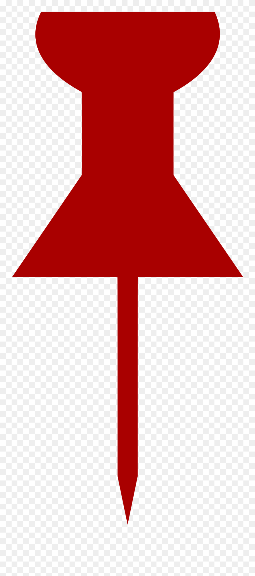 Stationery Tack Simplified Big - Tack Clip Art - Png Download