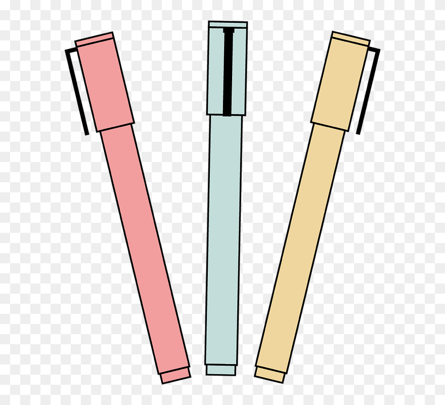 Drawing Of Pens Cute Clipart