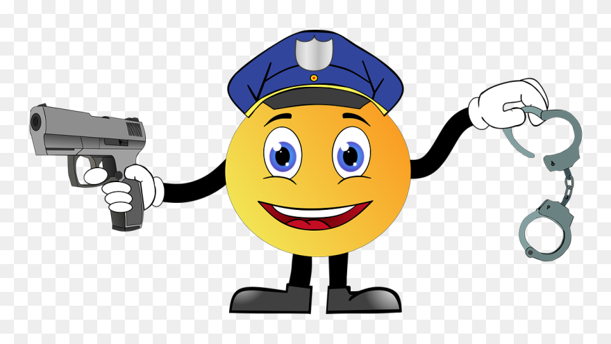 Smiley Polizei Clipart