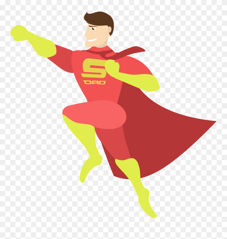 Fathers Day 1439575 - Super Dad Clipart Png Transparent Png