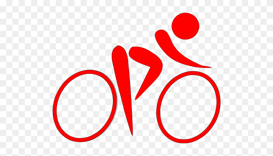 Blue Cyclist Png Icons - Cartoon Olympic Bike Clipart