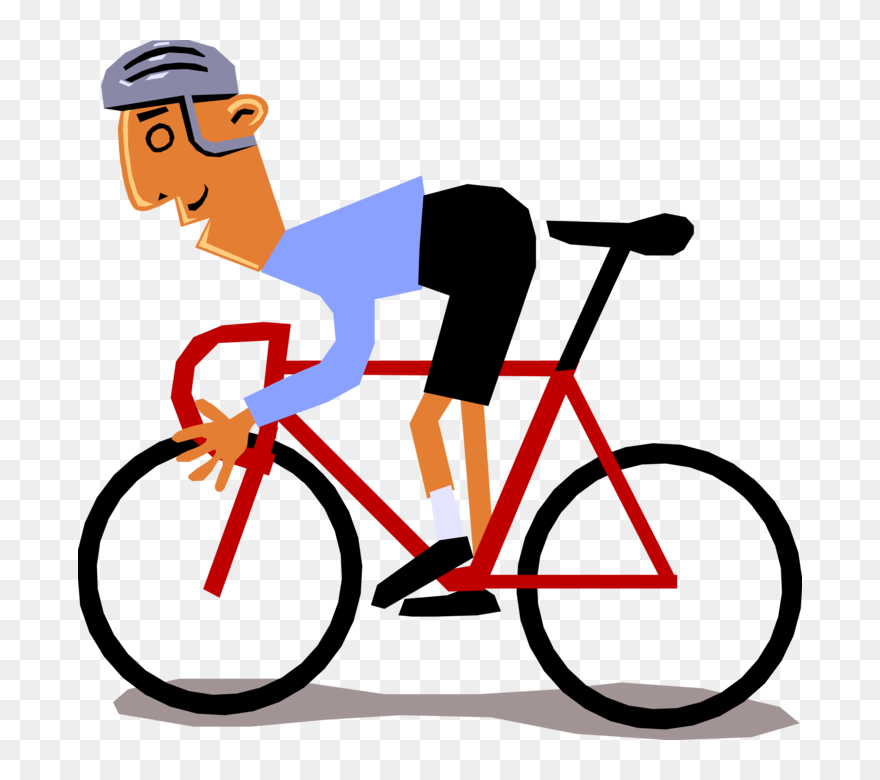 Transparent Bike Racing Clip Art - Bicycle Clip Art - Png Download