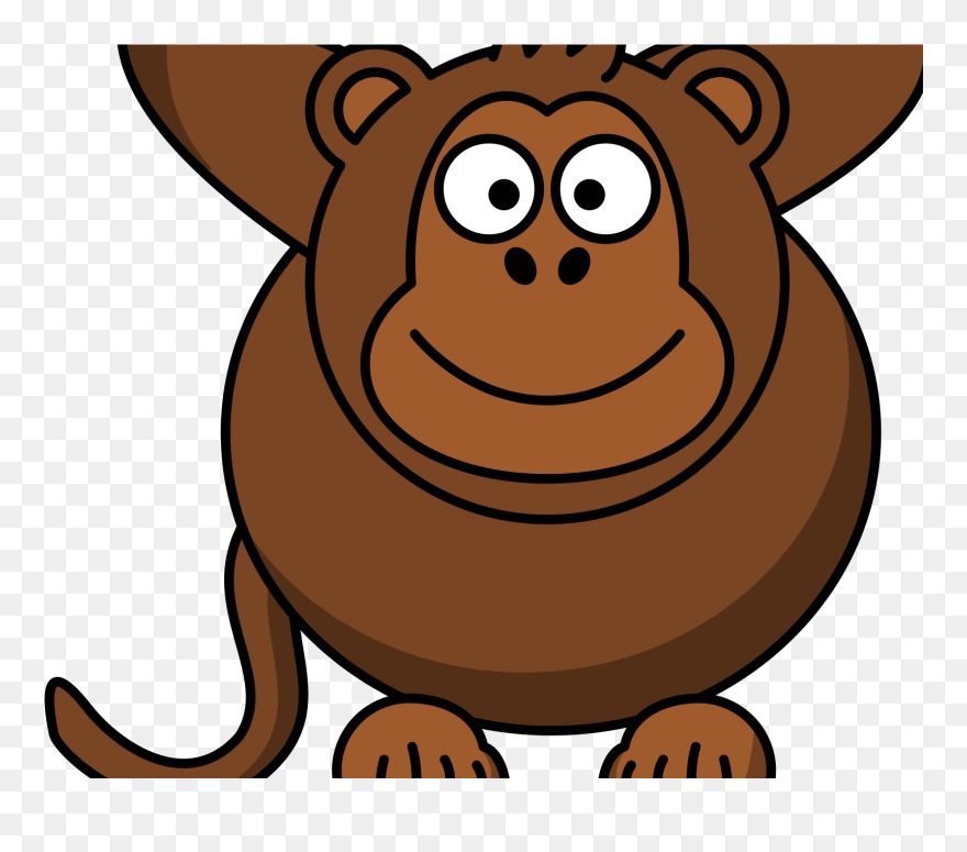 Cartoon Animals Monkey Sad Clipart