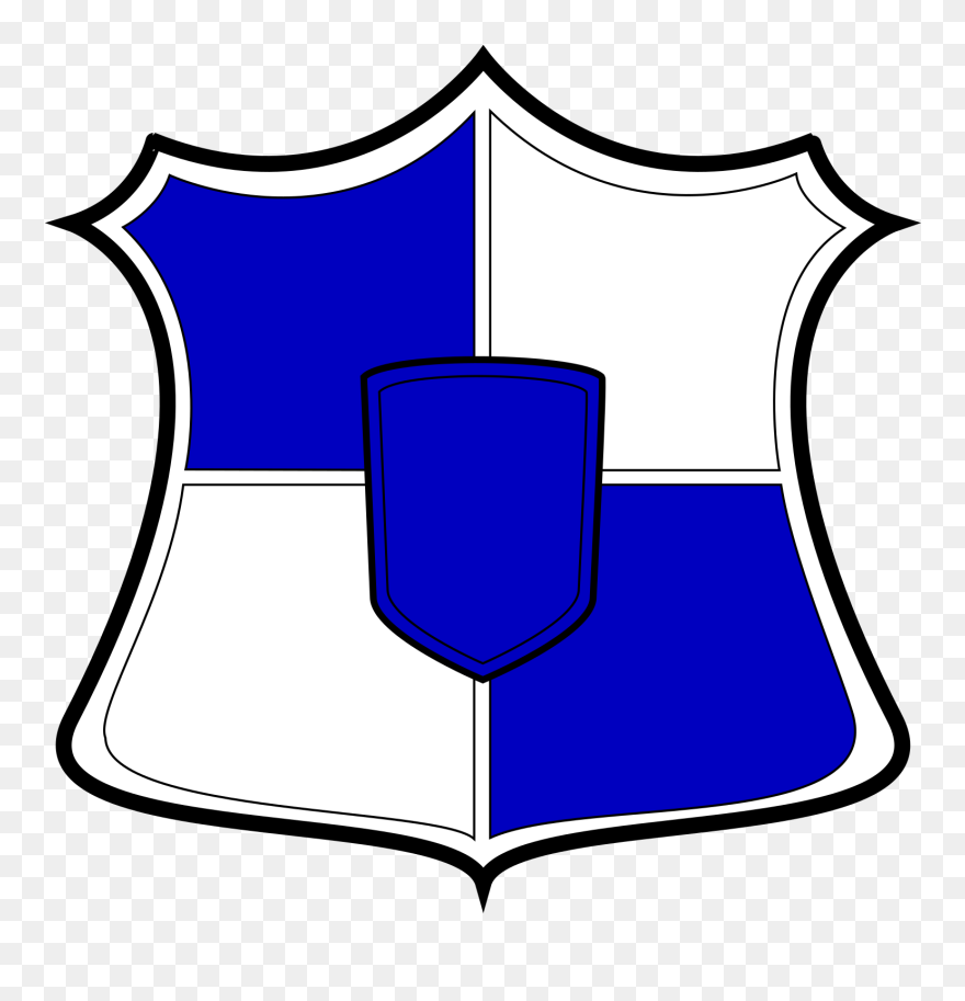Medieval Shield Clipart Blue - Png Download