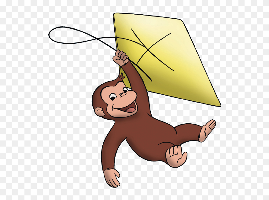 Curious George - Curious George And Kite Clipart