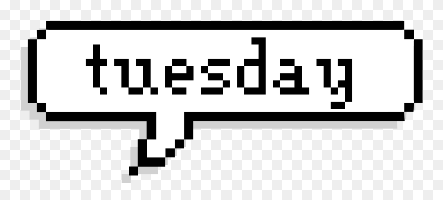 Tuesday Day Pixel Quote Text Black White - Transparent Why Dont We Logo Clipart