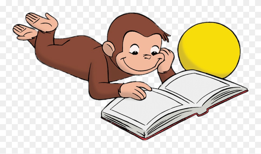 Transparent Curious Clipart - Curious George Book Clip Art - Png Download