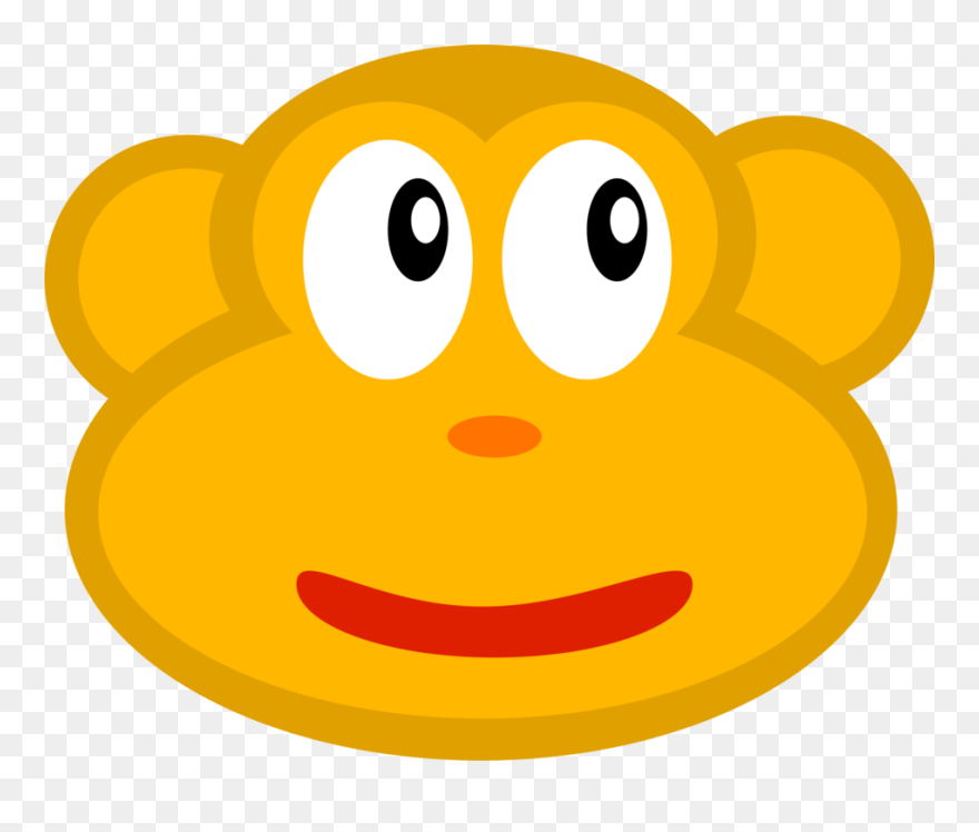 Emoticon,area,food - Yellow Baboon Cartoon Png Clipart