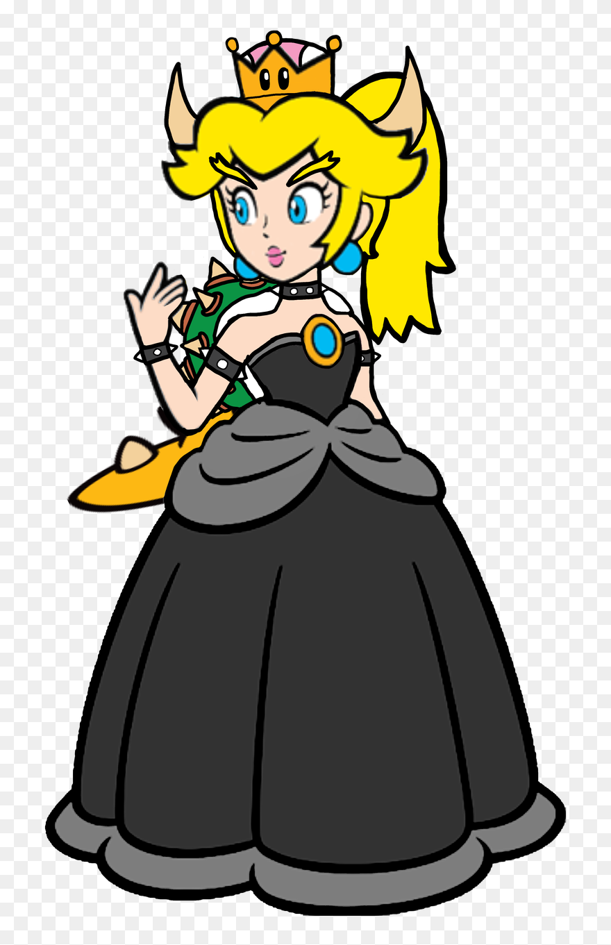 Princess Bowsette Clipart