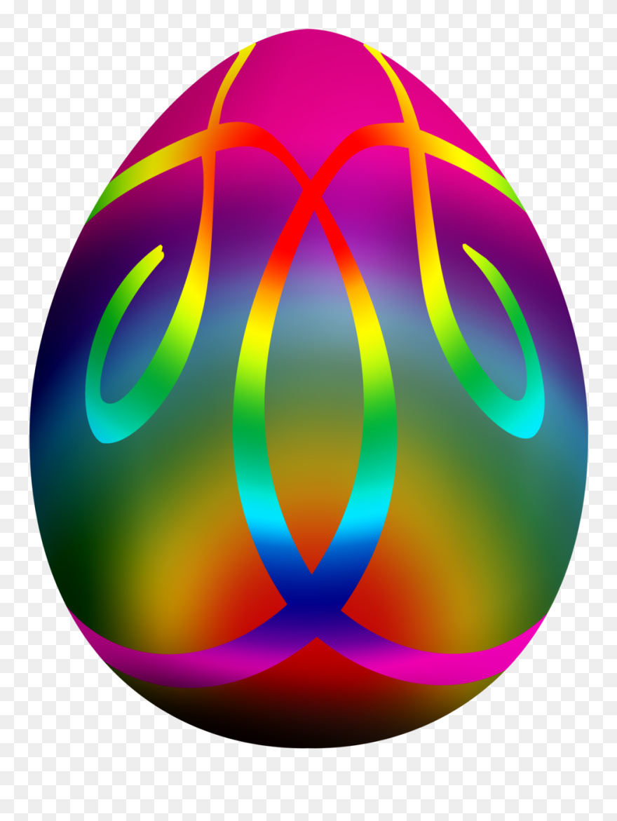 Egg Crown Clipart Graphic Black And White Download - Transparent Easter Egg Png