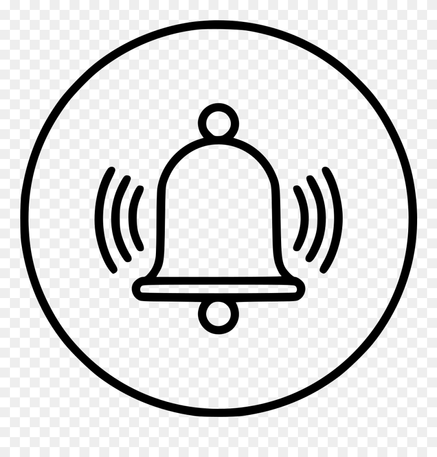 Alarm Bell Clock Ring Timer Stop Watch Clock - Ringing Bell Icon Png Clipart