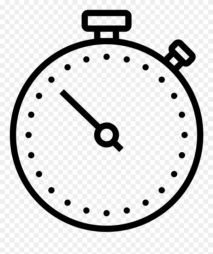 Transparent Alice In Wonderland Pocket Watch Clipart - Stop Watch Drawing - Png Download