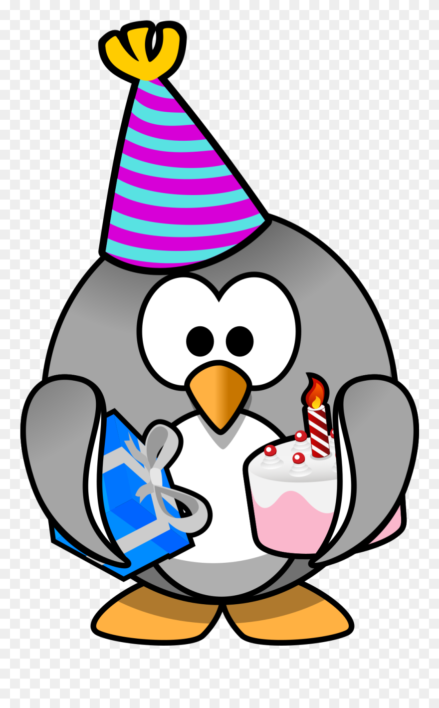 Penguin Birthday Clip Art - Png Download