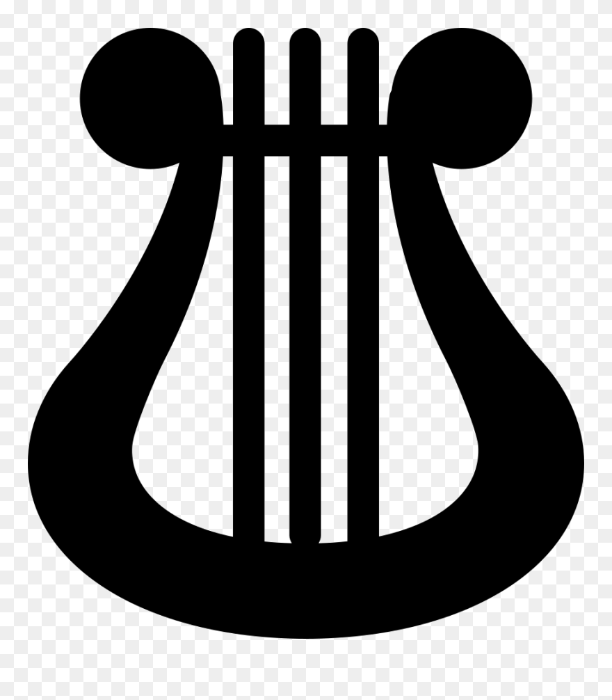 Harp Clipart Svg - Arpa Icono - Png Download